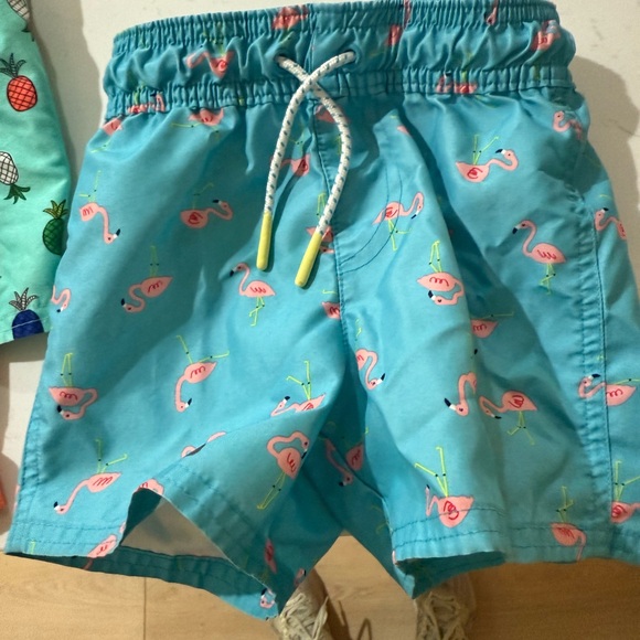 Volcom Kids Swim Trunks - Blue, Green, Orange - Picture 4 of 15